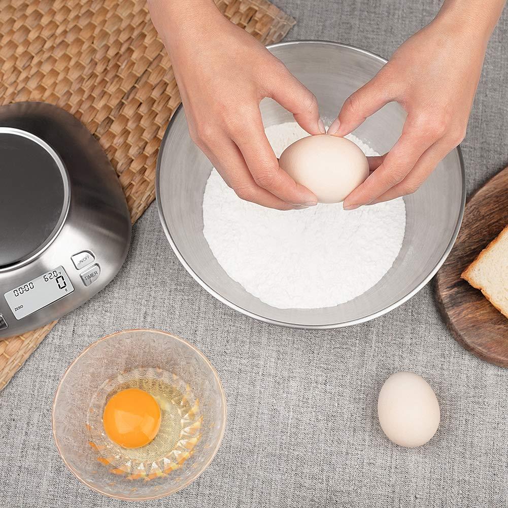 Báscula de Cocina Digital FOLIND 2.5L Acero Inoxidable 5.5kg