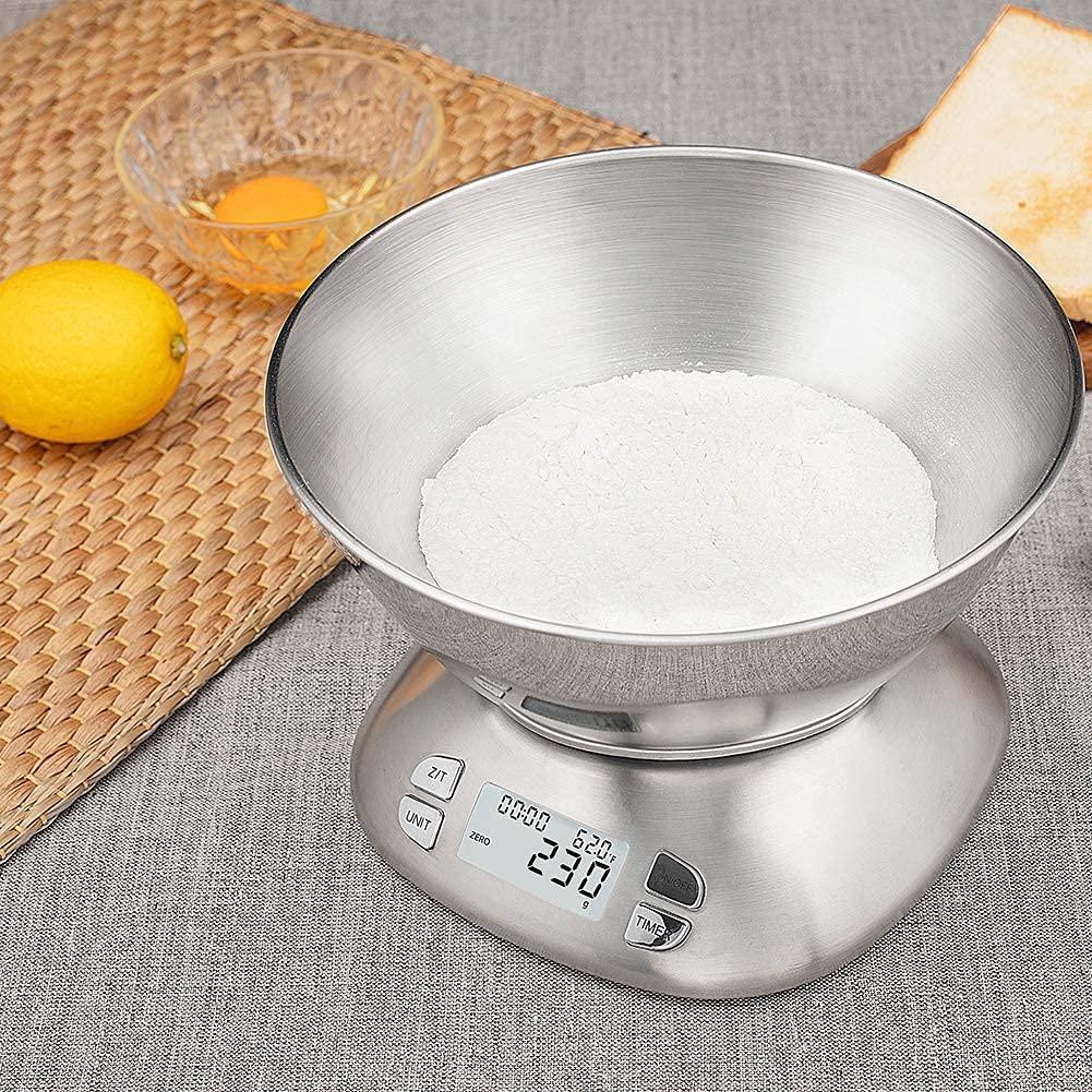 Báscula de Cocina Digital FOLIND 2.5L Acero Inoxidable 5.5kg