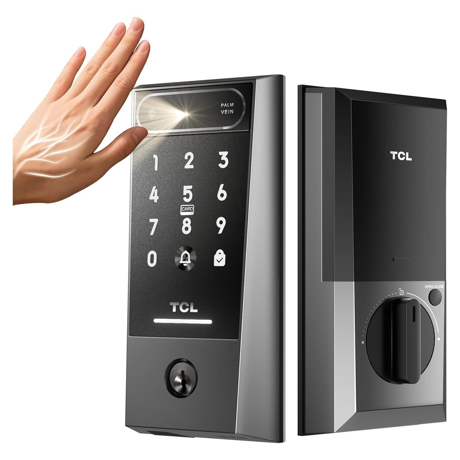 Cerradura Inteligente TCL D2 Pro Vena de Palma AI Wi-Fi