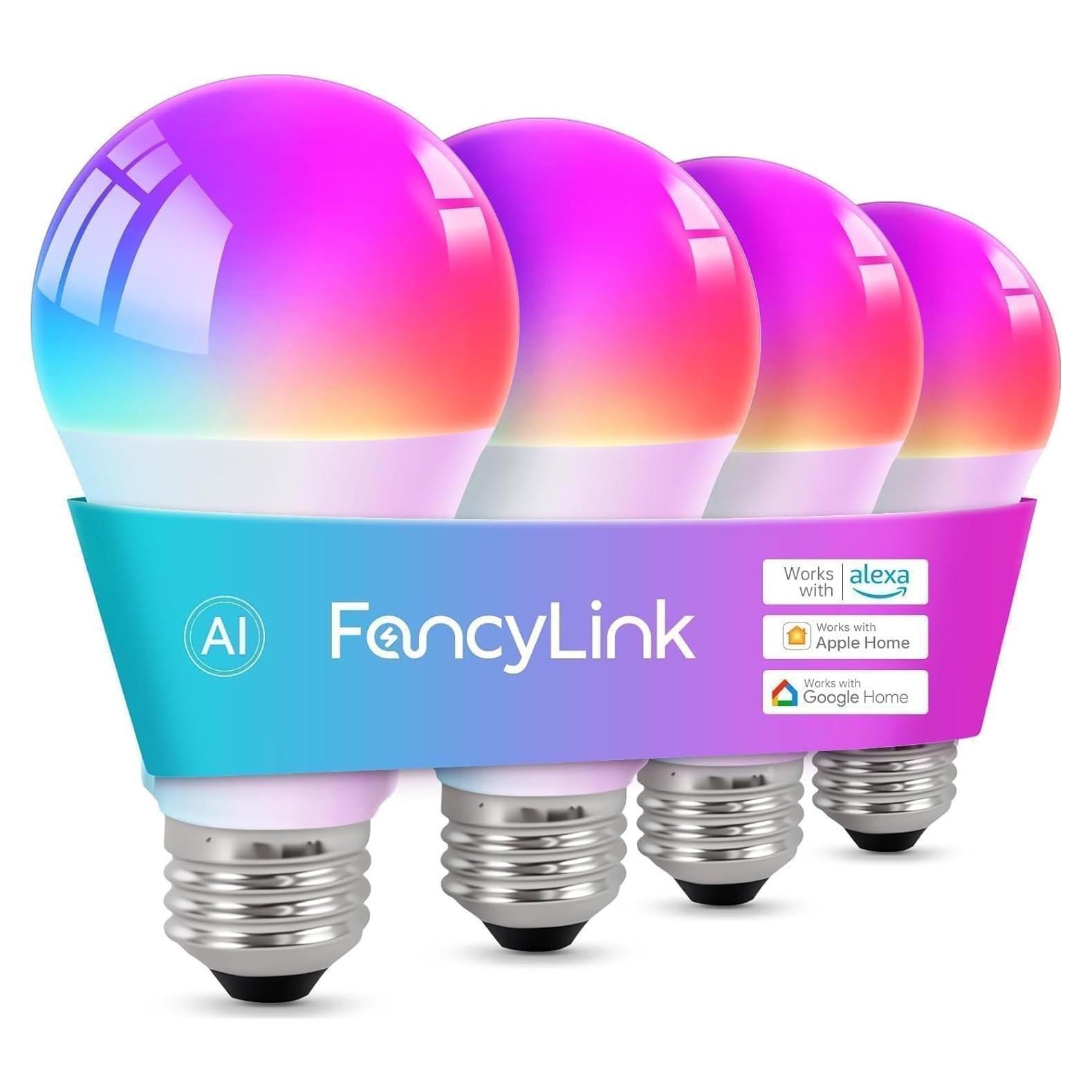 Bombillas Inteligentes Matter BWEETECH A19 60W 4 Pack RGB