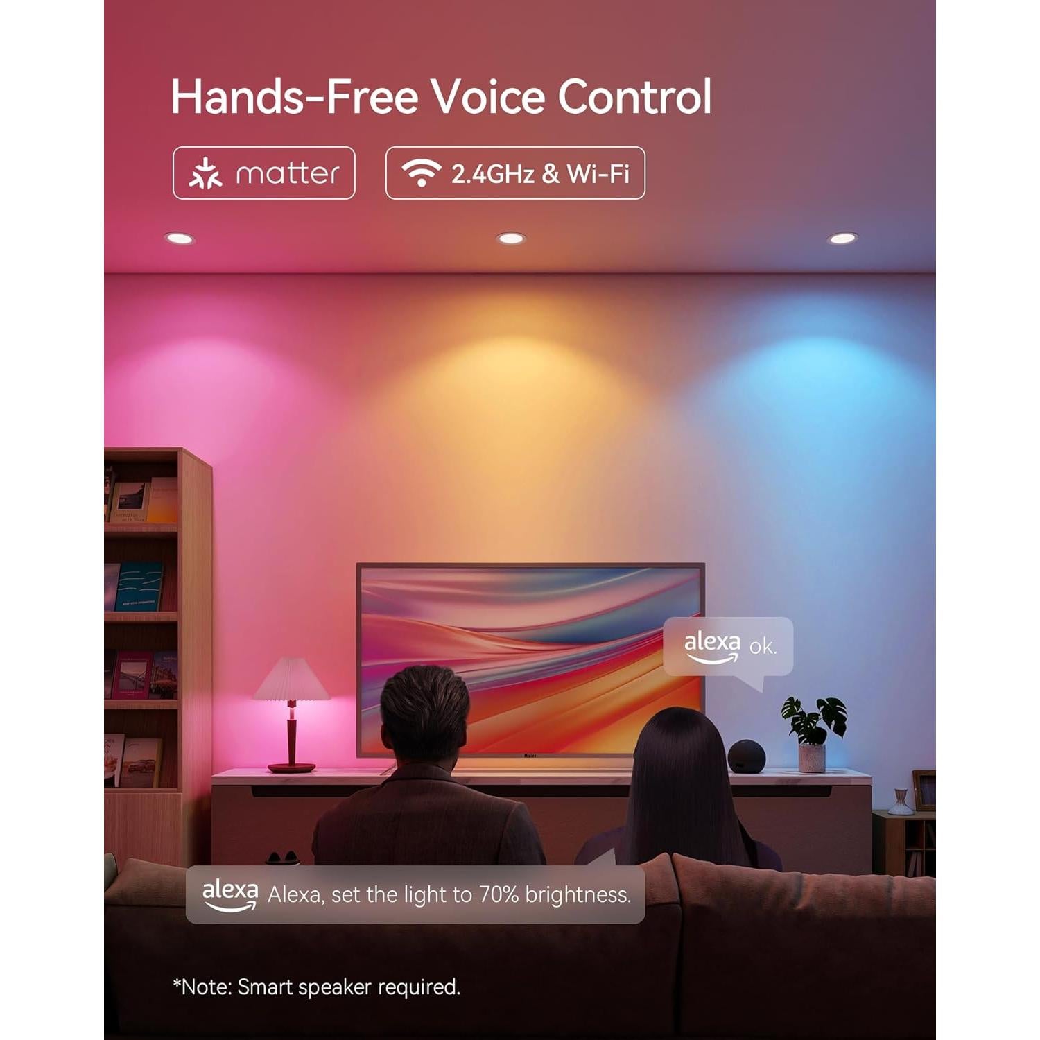 Bombillas Inteligentes Matter BWEETECH A19 60W 4 Pack RGB