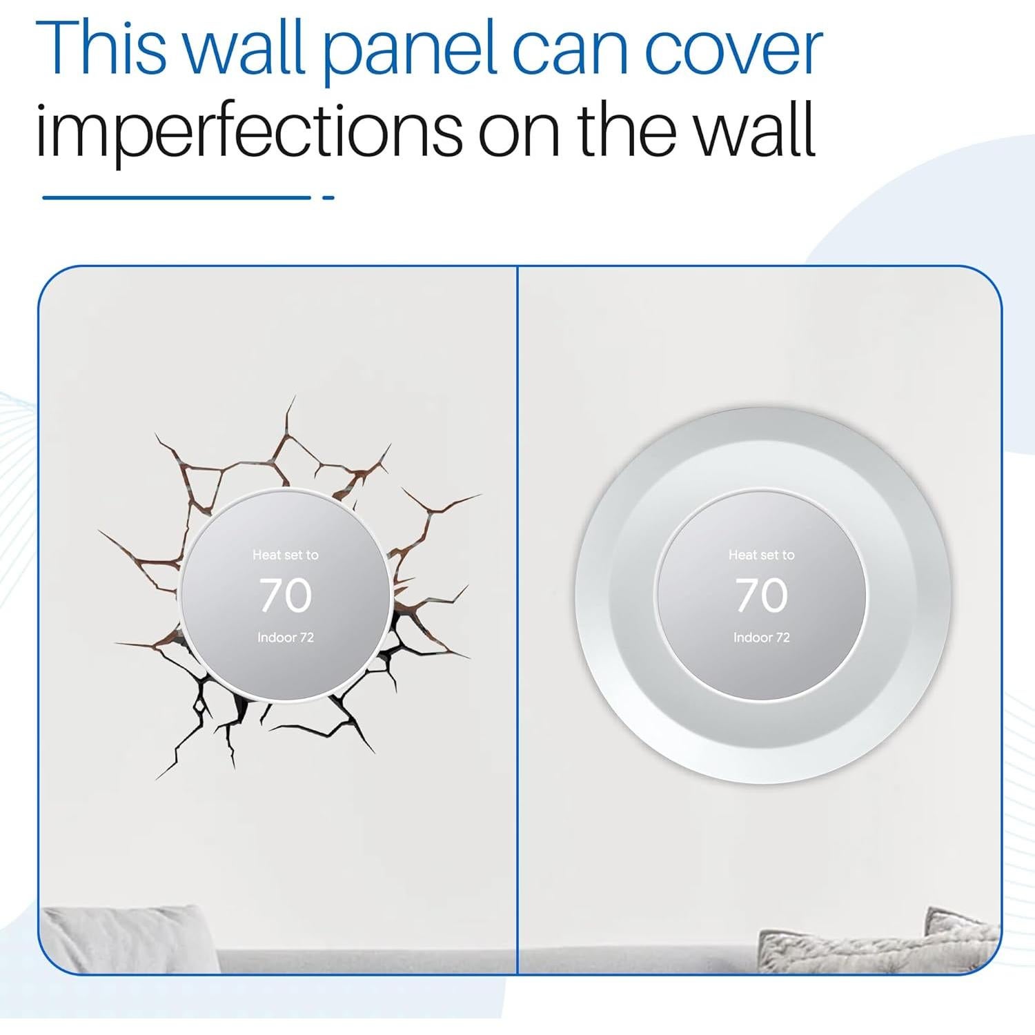 Cubierta de Placa de Pared ChangTa para Termostato Nest 2020 - 2 Piezas