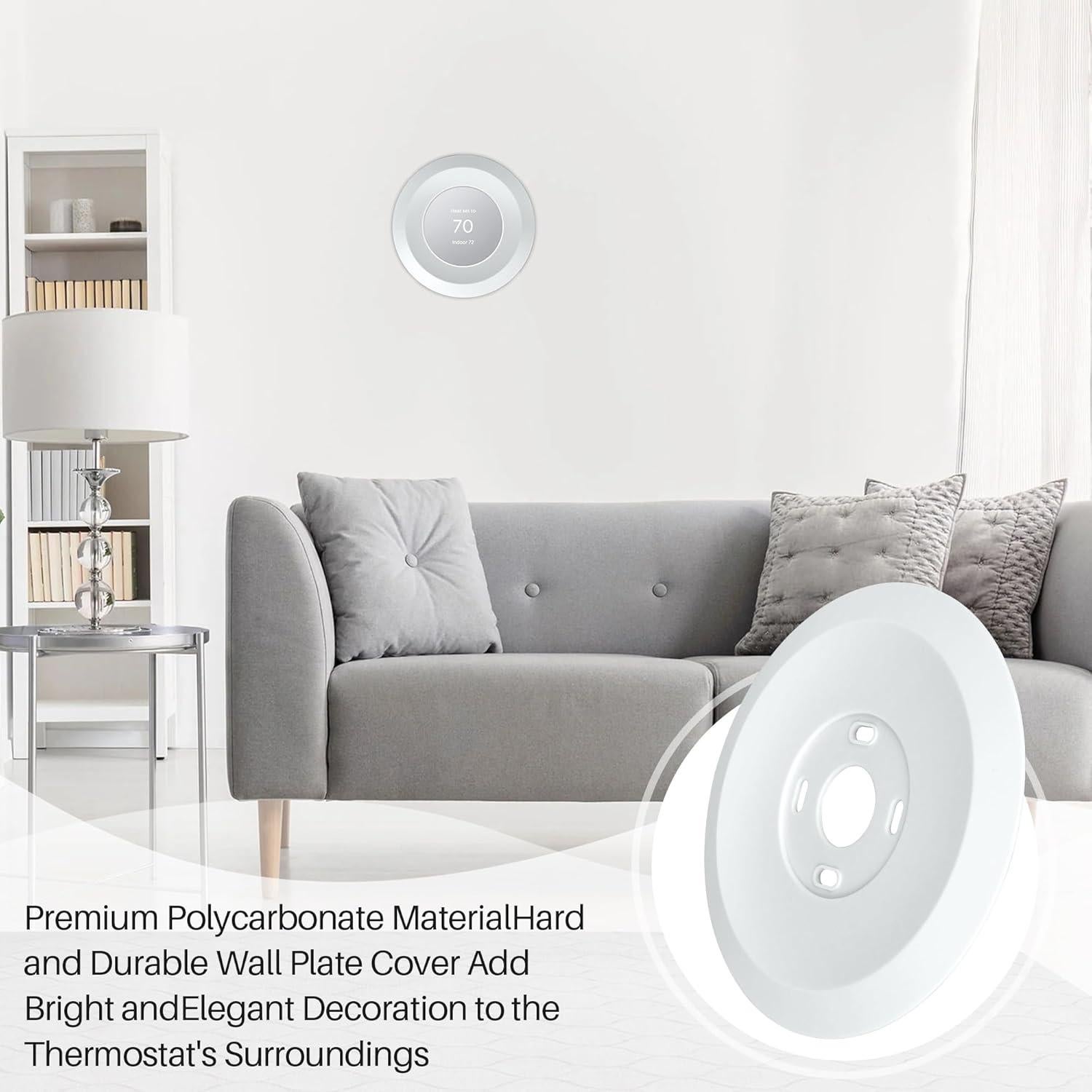 Cubierta de Placa de Pared ChangTa para Termostato Nest 2020 - 2 Piezas