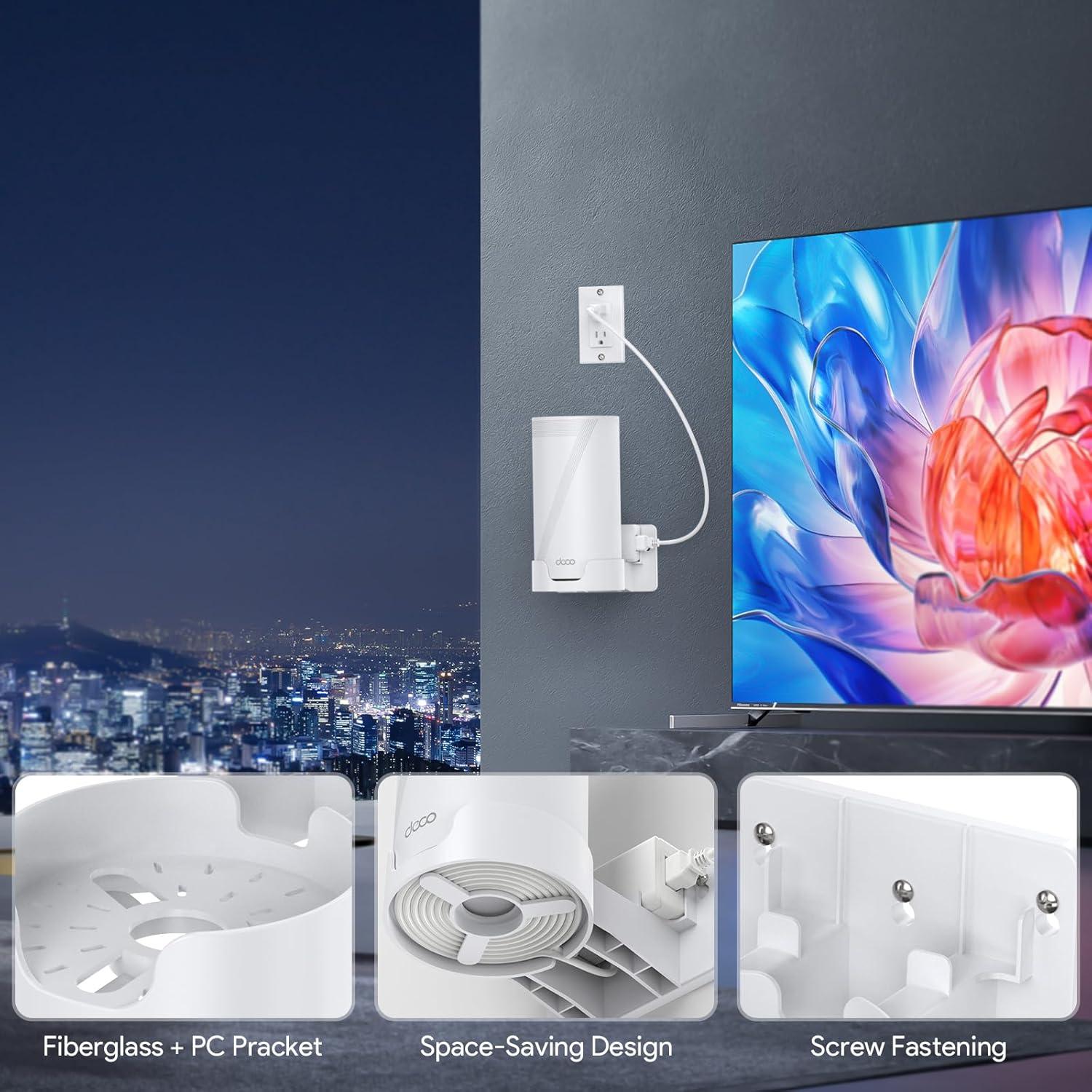 Soporte de Pared WiFi 7 XLTTYWL Deco para Router BE65-5G/BE67/BE75/BE85/BE95 - Paquete de 3