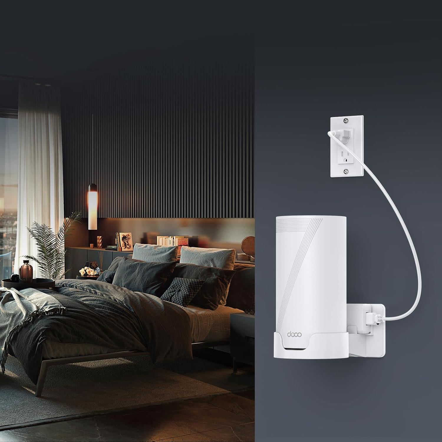 Soporte de Pared para TP-Link Deco BE Series - Almacenamiento de Cable
