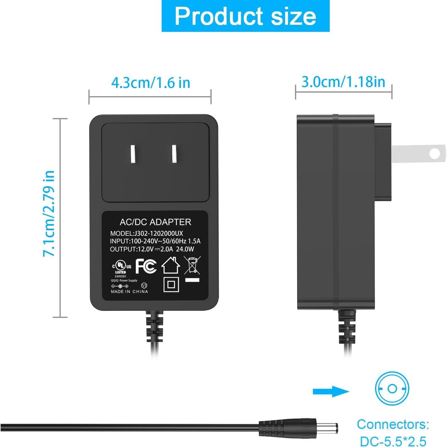 Adaptador de corriente 12V 2A TP-Link Deco S4 M3 M4 M5 P9