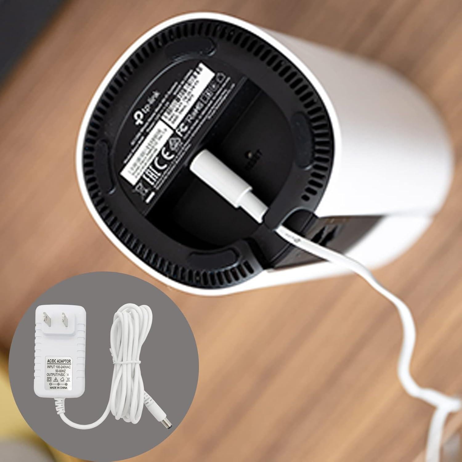 Cable de Alimentación 12V PDEEY para Enrutador TP-Link Deco M5 M4 X20