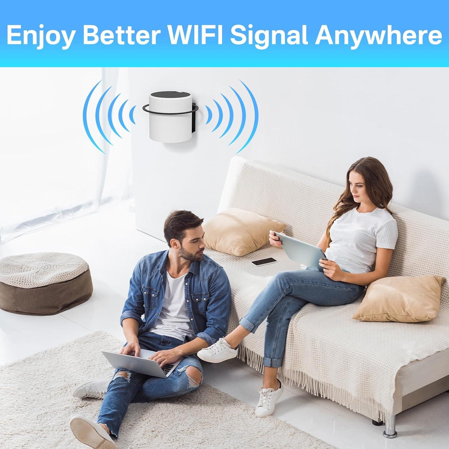 Soporte de Montaje en Pared para Router TP-Link Deco Negro