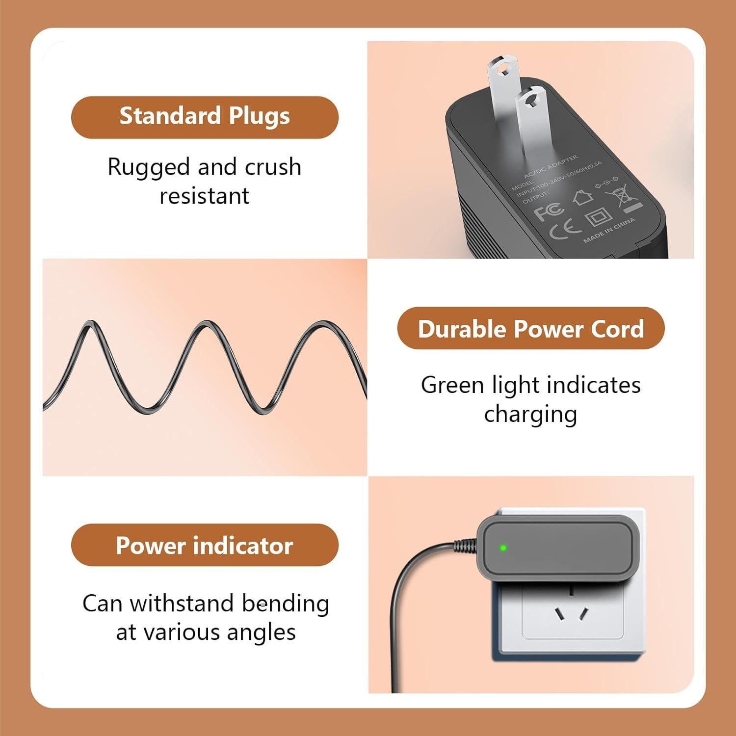 Adaptador de corriente TP-Link Deco Mesh 12V 1.5A 180cm