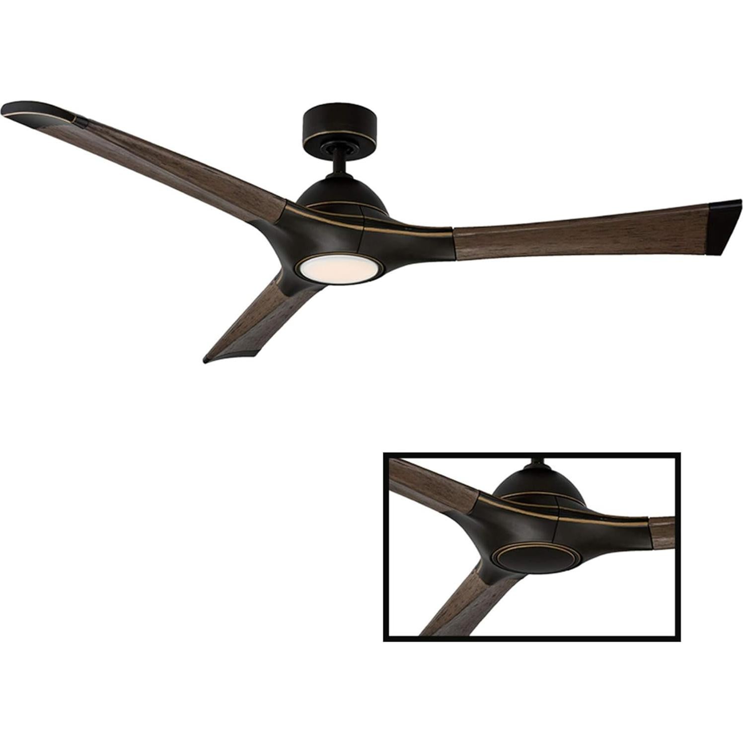 Ventilador de Techo Inteligente Modern Forms Woody 60" Bronce