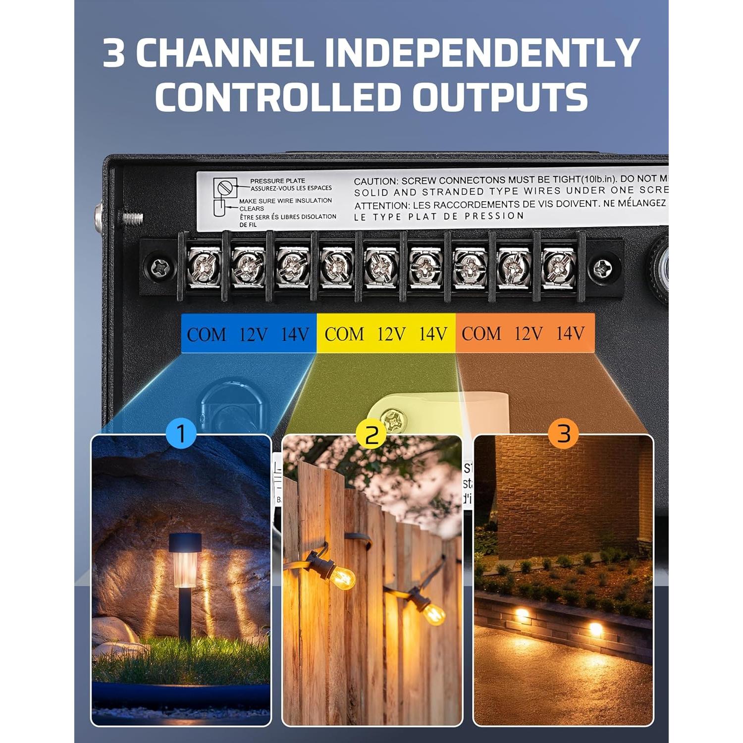 Transformador de Iluminación Paisajística DEWENWILS 300W WiFi