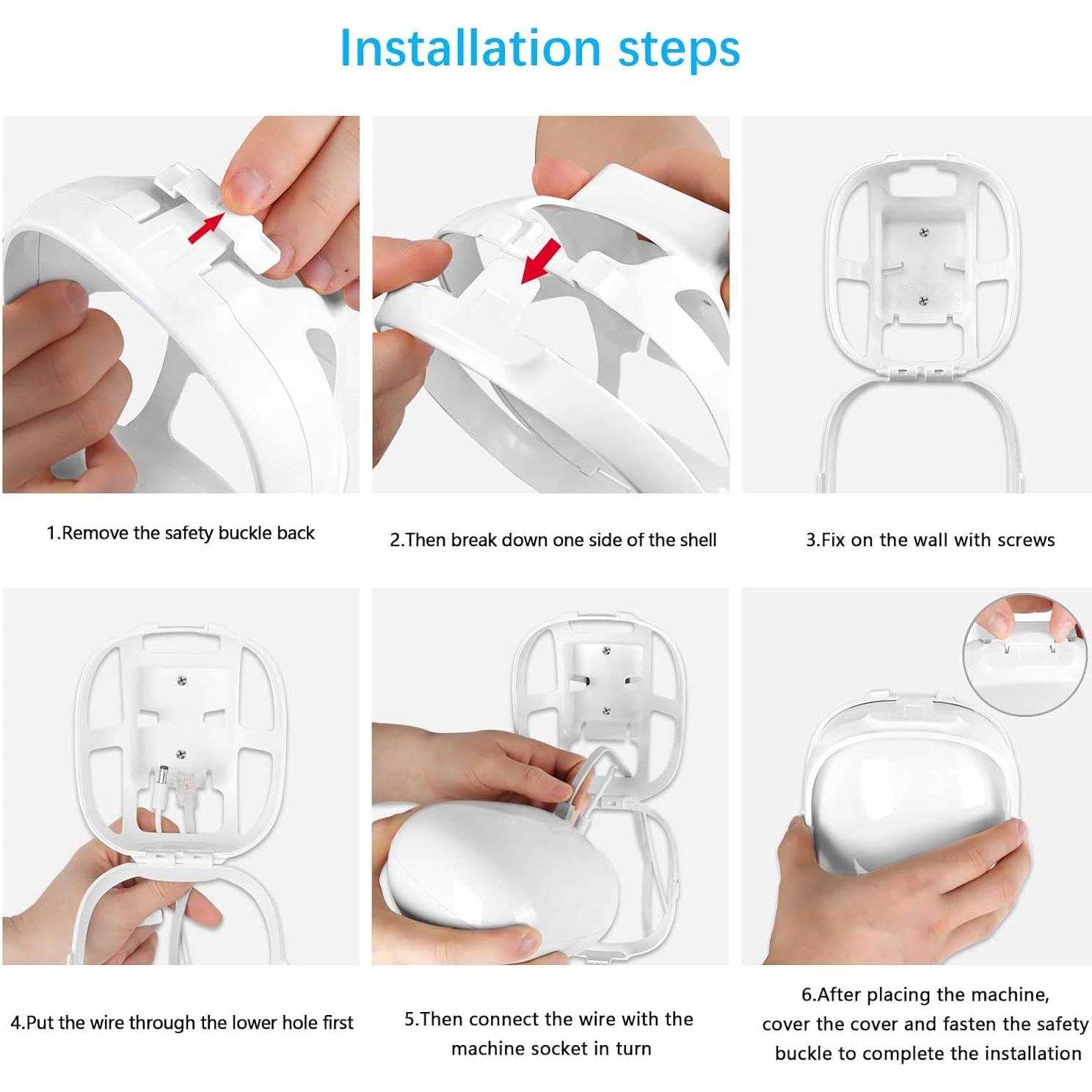 Soporte de Pared VOMENC para Google Nest WiFi Pro - Wi-Fi 6E - 3 Paquete