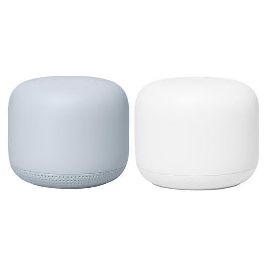 Router Mesh Google WiFi Doble Banda - Paquete de 2, Cobertura Total