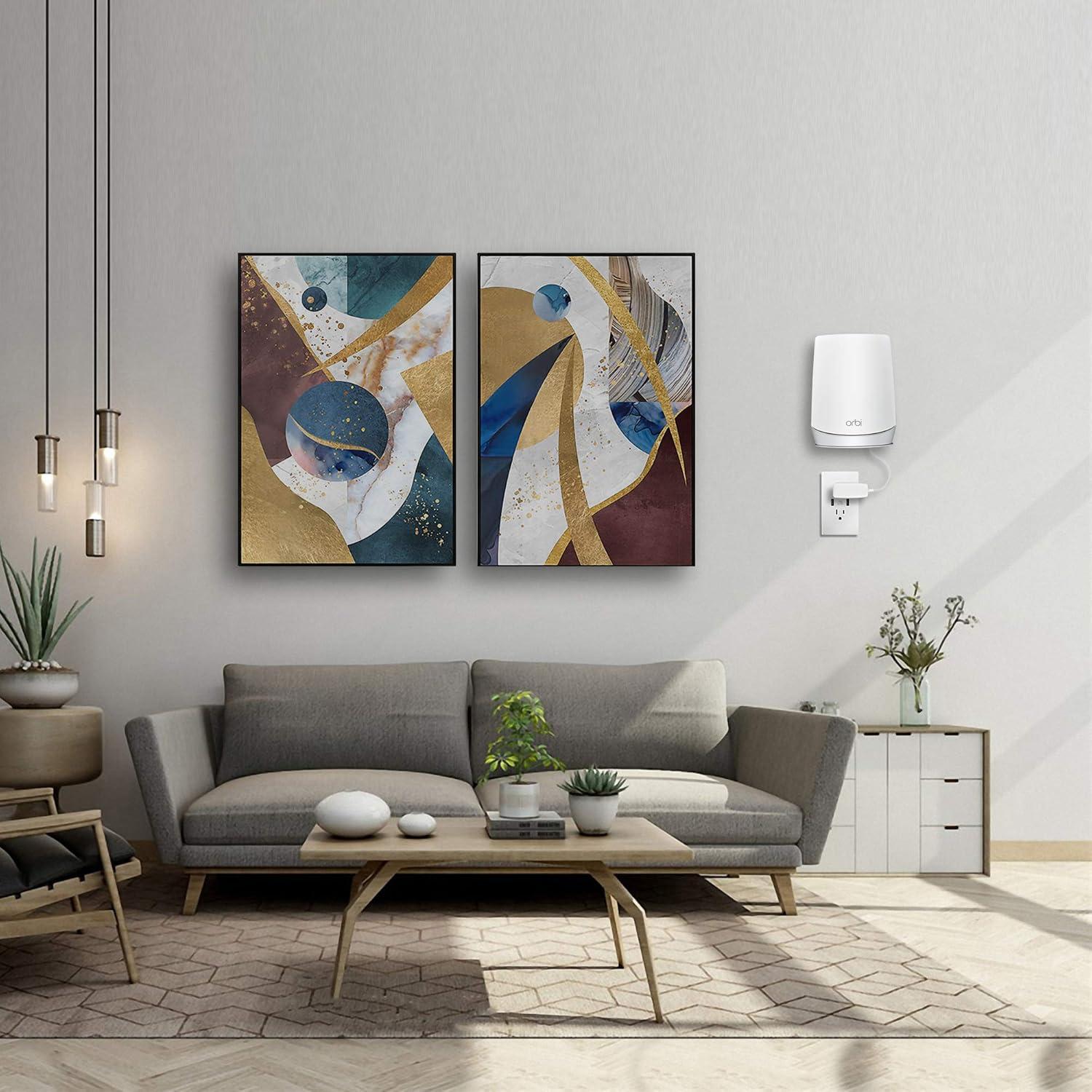 Soporte de Pared Metalico para Router Orbi WiFi 6 - PETIMETI