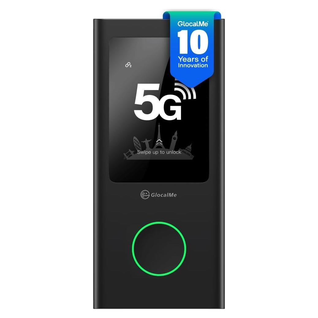 GlocalMe Numen Air 5G - Punto de Acceso WiFi Portátil 2.5Gbps