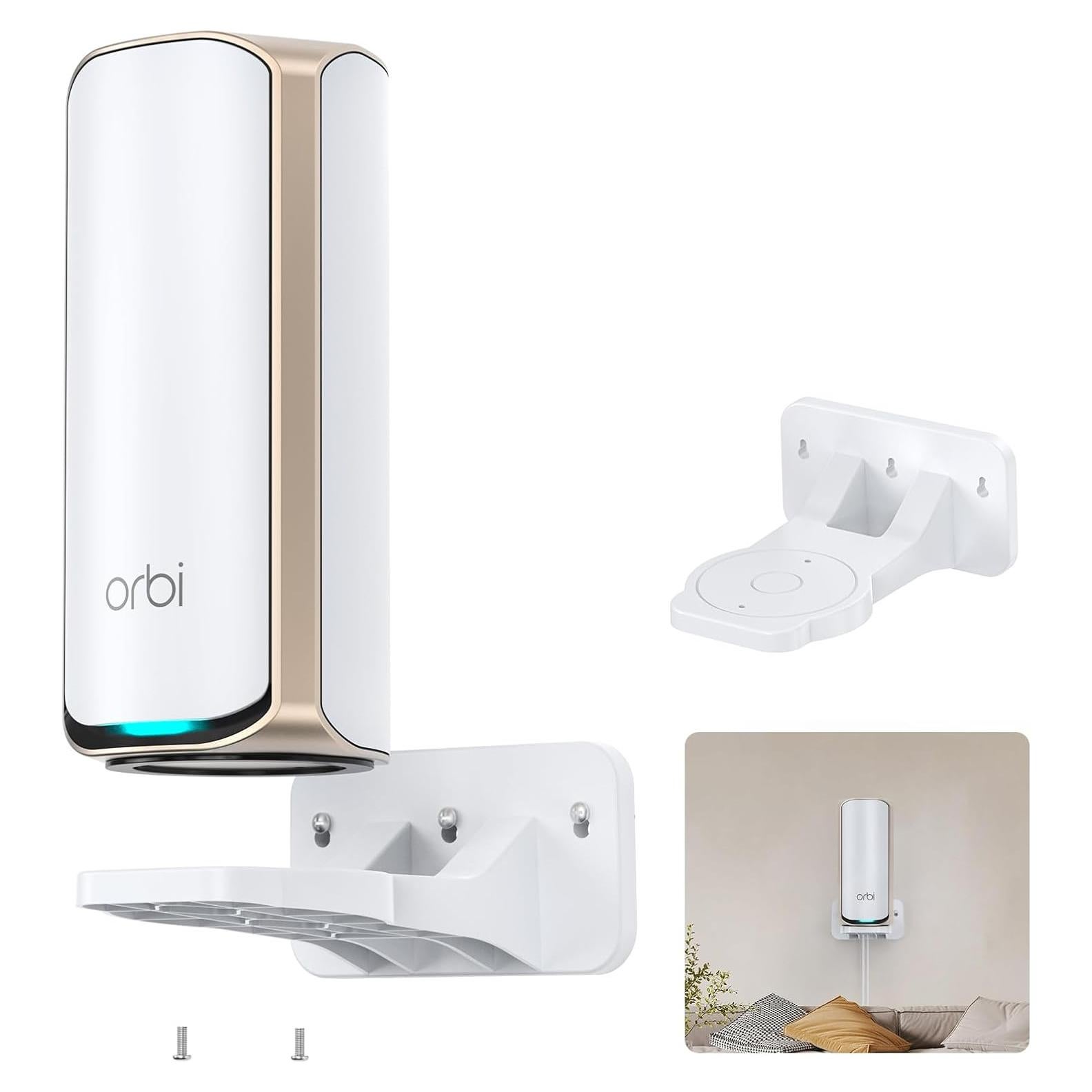 Soporte de Pared para Router Orbi WiFi 7 NETGEAR - Blanco