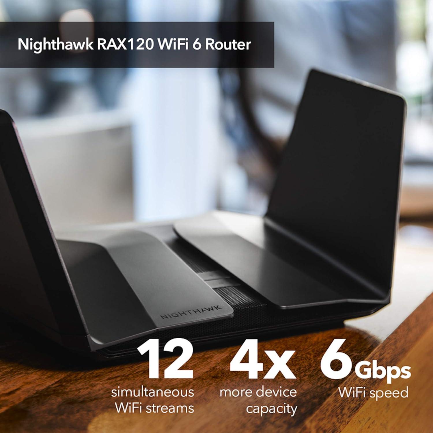 Router NETGEAR Nighthawk AX6000 WiFi 6 Doble Banda 12 Flujos