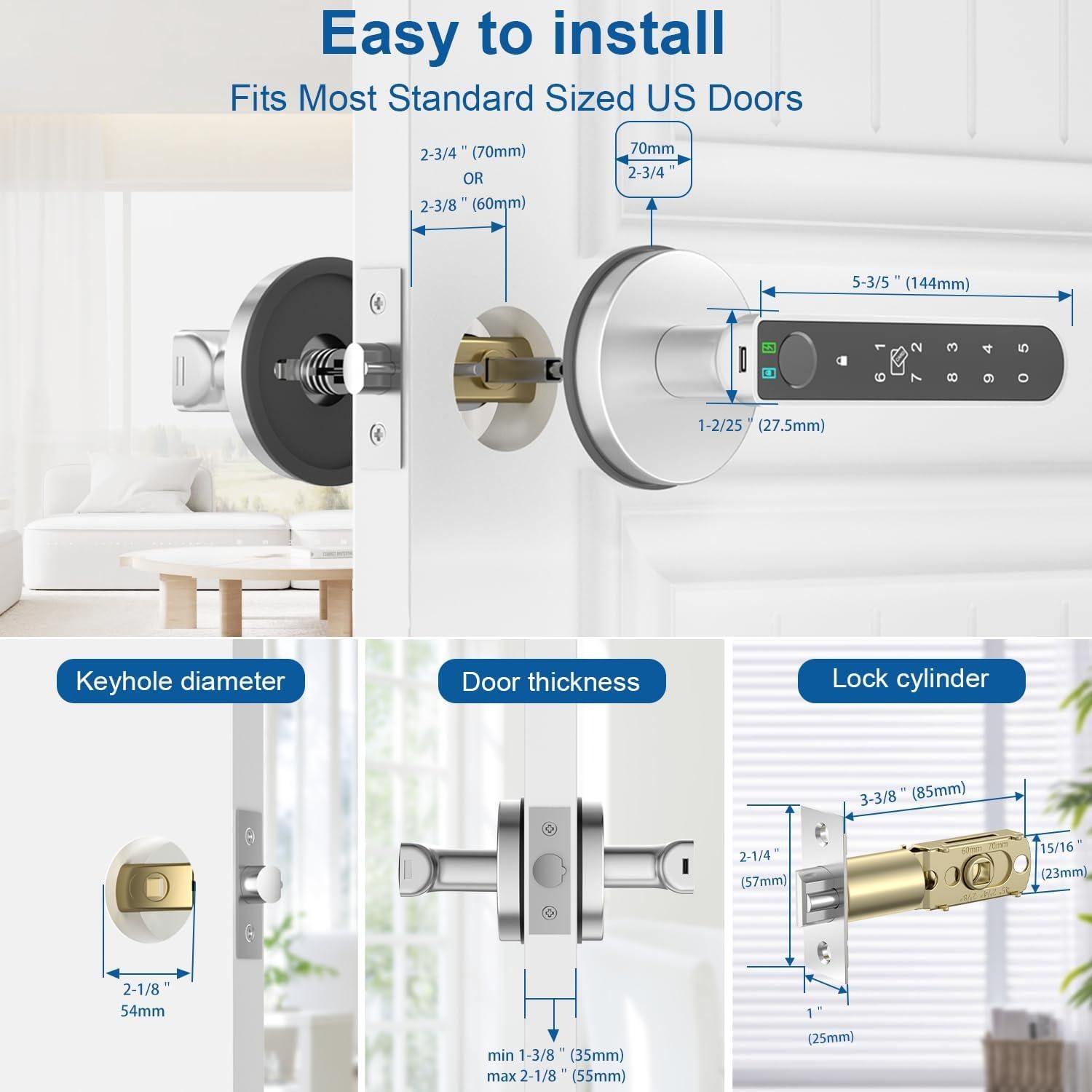 Cerradura Inteligente BAFUWEIY con Huella Dactilar y App
