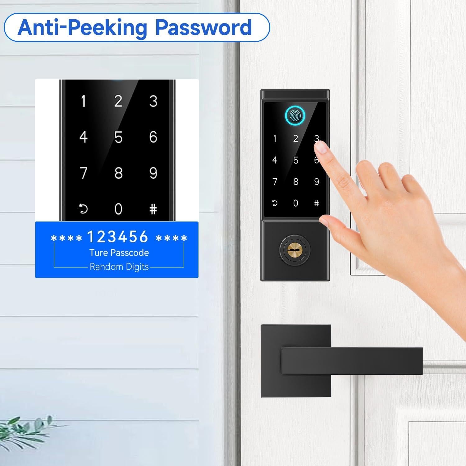 Cerradura Inteligente Biométrica BEBASIA BA3 con APP y Teclado
