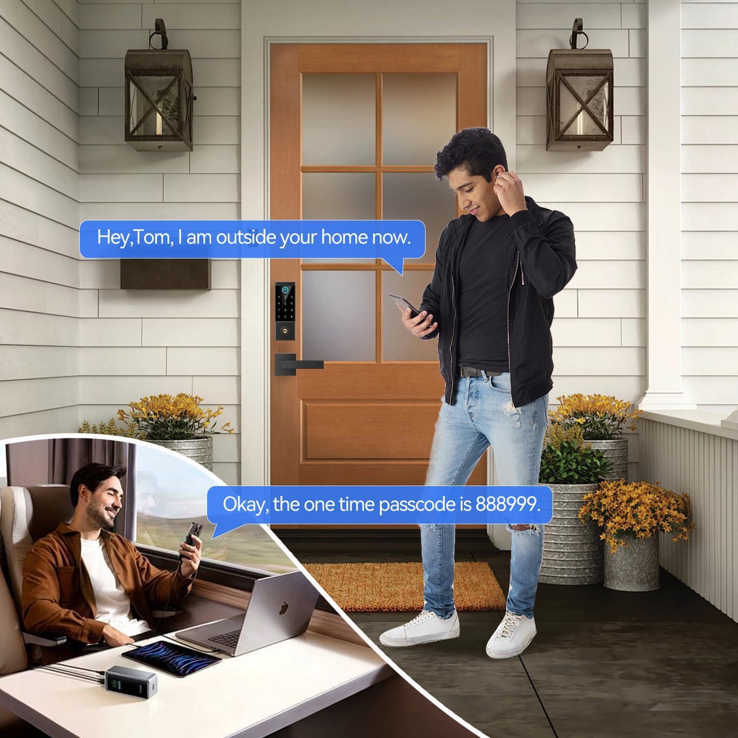 Cerradura Inteligente Biométrica BEBASIA BA3 con APP y Teclado