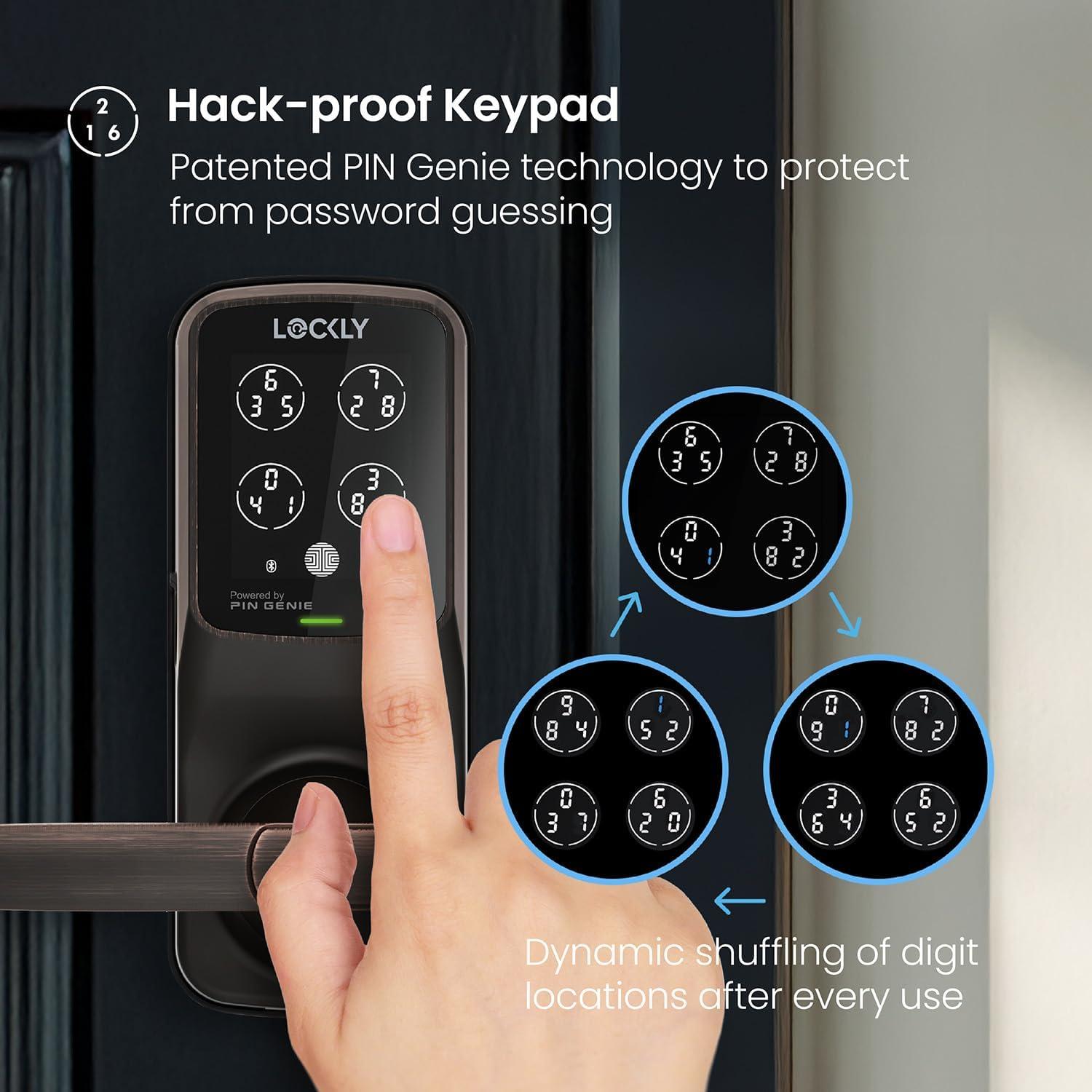 Cerradura Inteligente Lockly Secure Plus Bluetooth Huella Dactilar