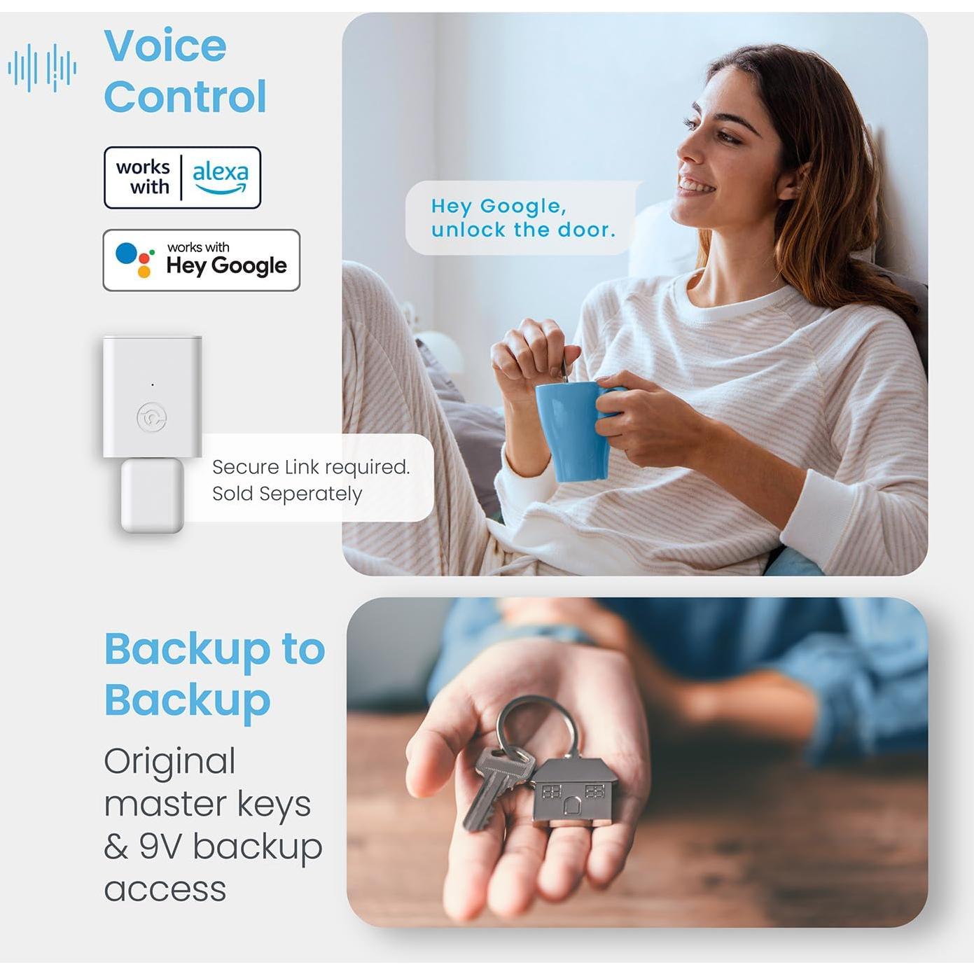 Cerradura Inteligente Lockly Secure Plus Bluetooth Huella Dactilar