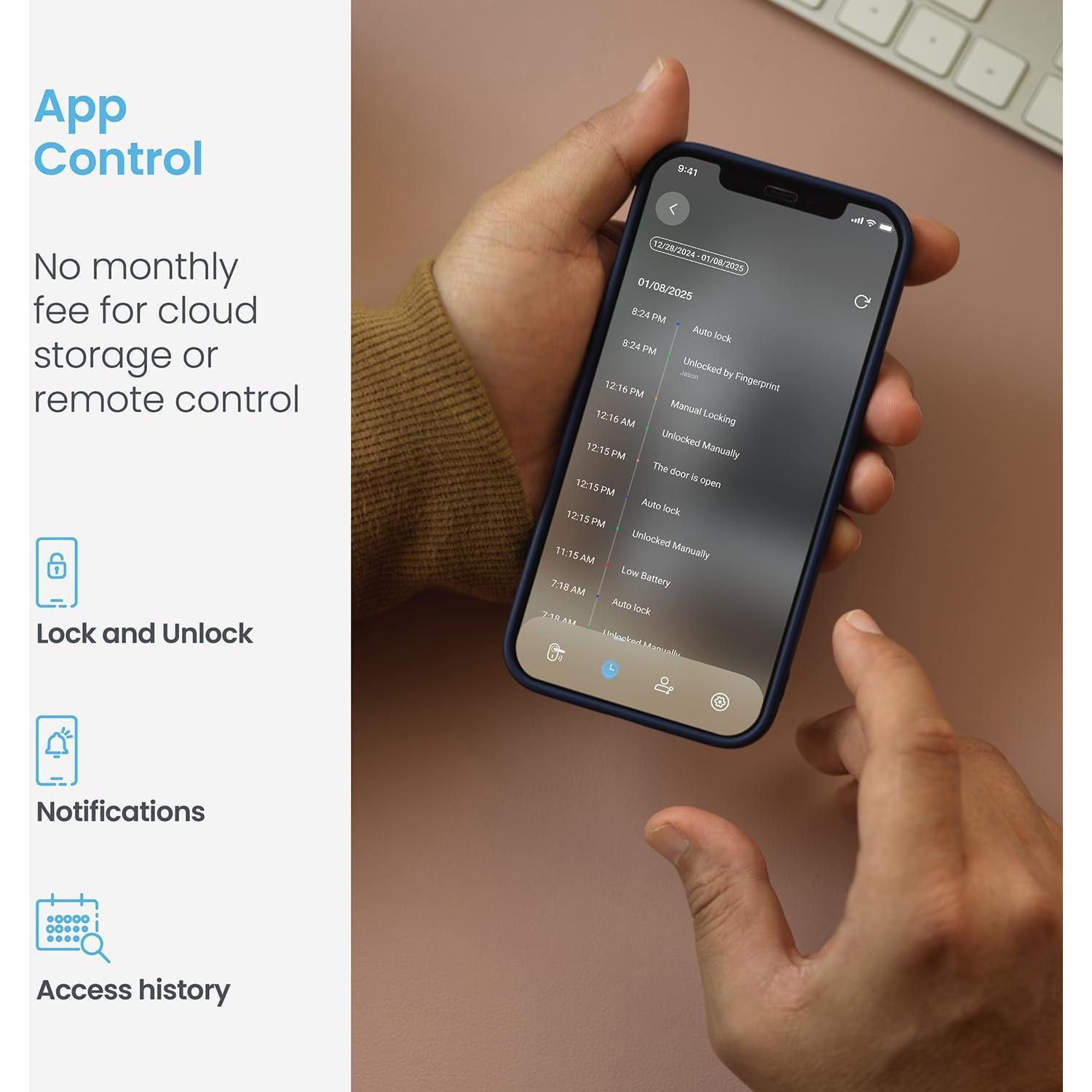 Cerradura Inteligente Lockly Secure Pro Wi-Fi con Huella 3D