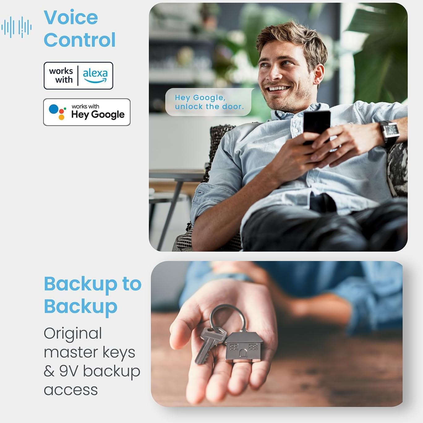 Cerradura Inteligente Lockly Secure Pro Wi-Fi con Huella 3D