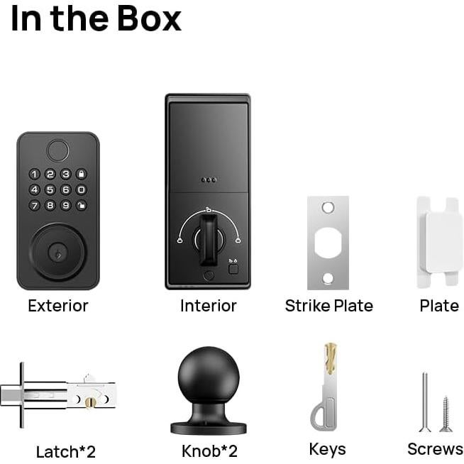 Cerradura Inteligente NBBX N201 con Huella Dactilar y APP