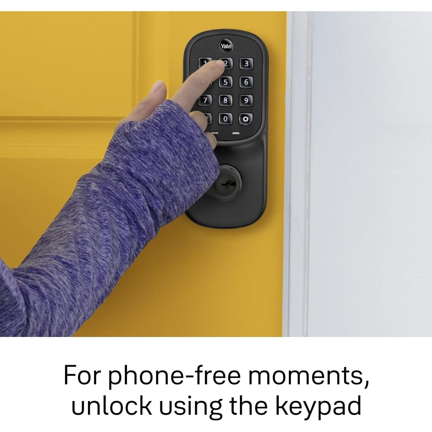 Cerradura Yale Assure Lever Keypad Z-Wave Suede Negro