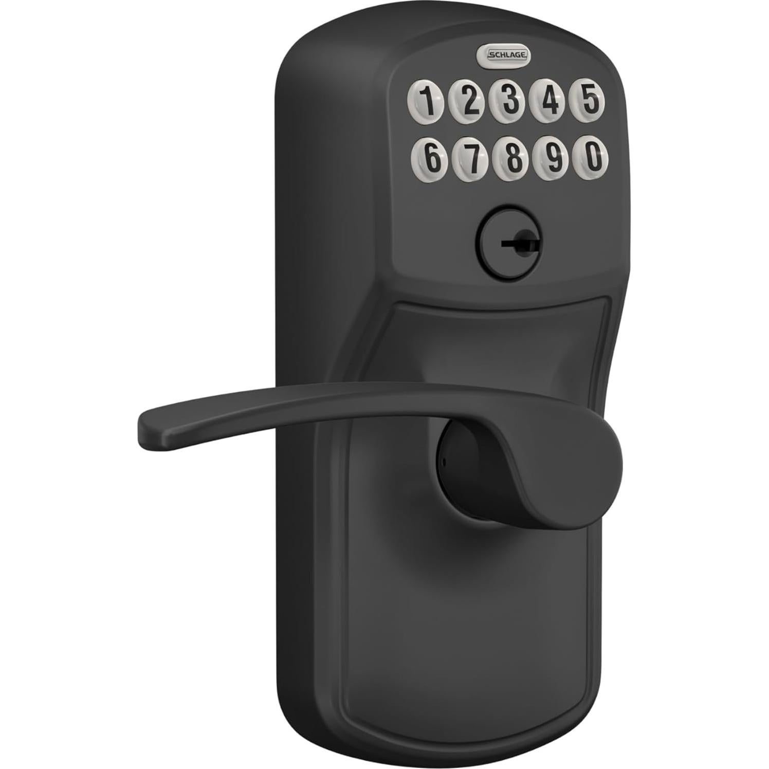 Cerradura Electrónica Schlage FE595 PLY 622 MER Negra Mate