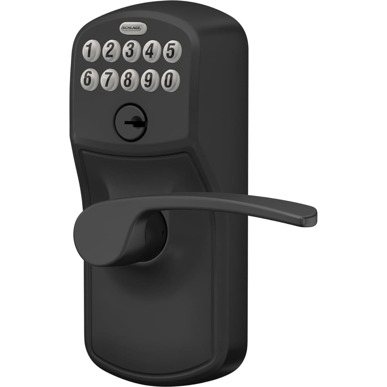 Cerradura Electrónica Schlage FE595 PLY 622 MER Negra Mate