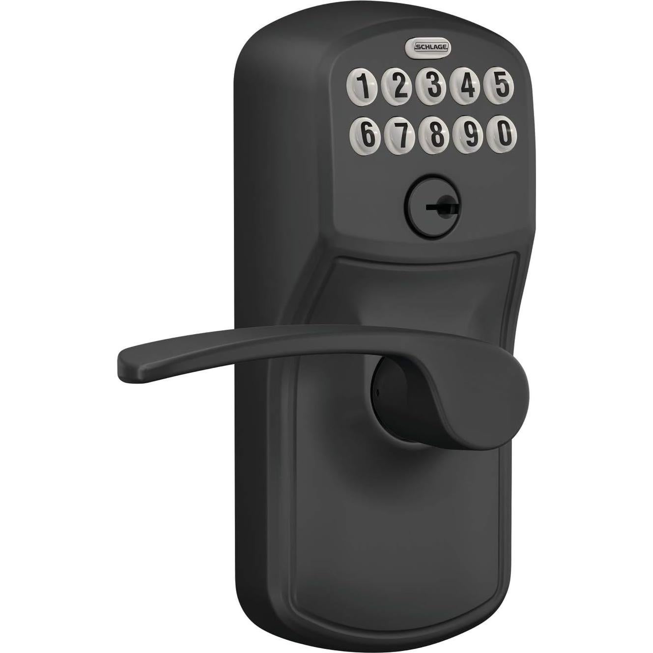 Cerradura Electrónica Schlage FE595 PLY 622 MER Negra Mate