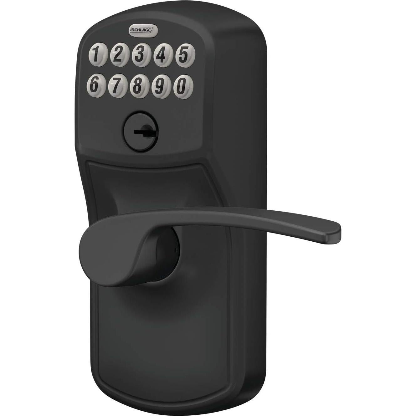 Cerradura Electrónica Schlage FE595 PLY 622 MER Negra Mate