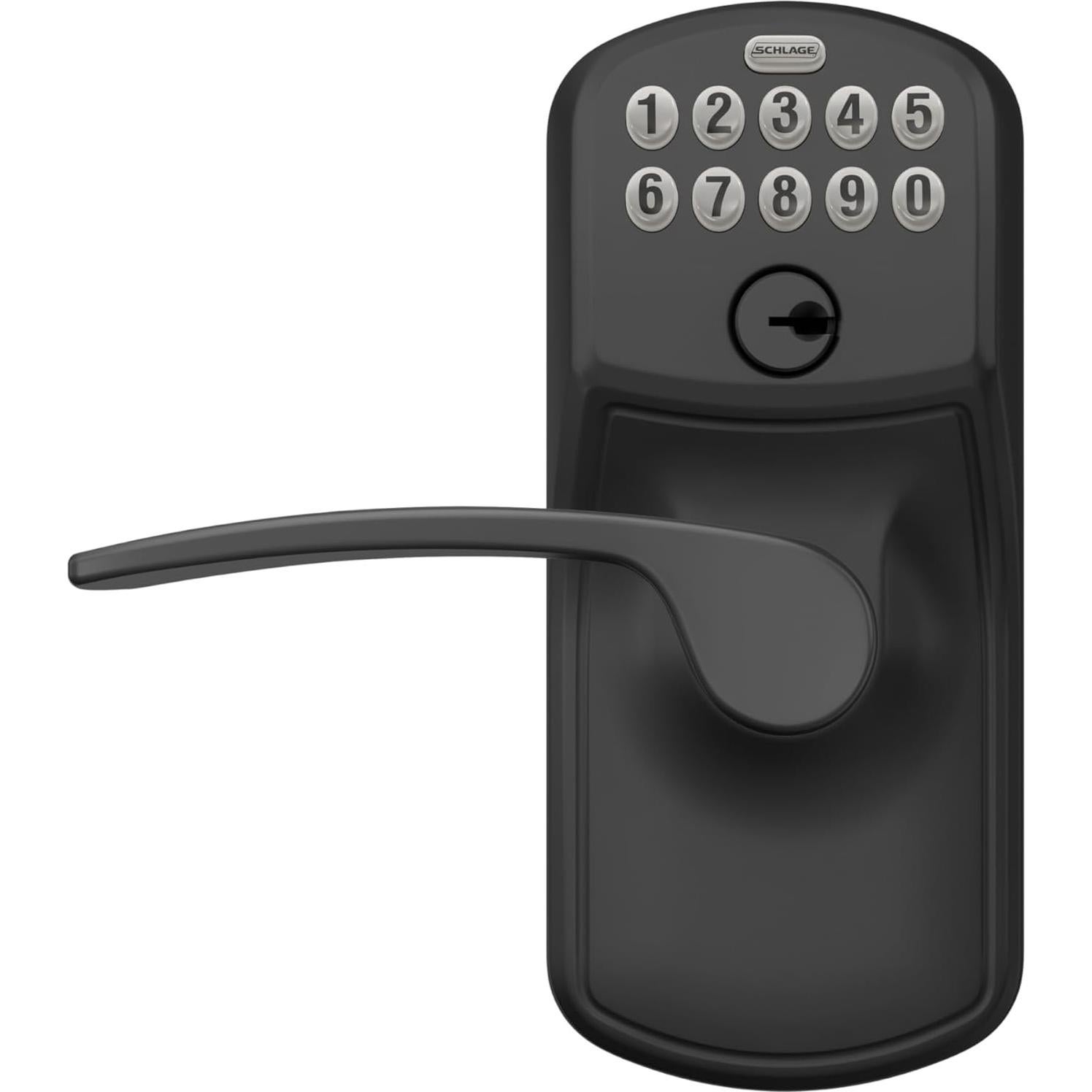 Cerradura Electrónica Schlage FE595 PLY 622 MER Negra Mate