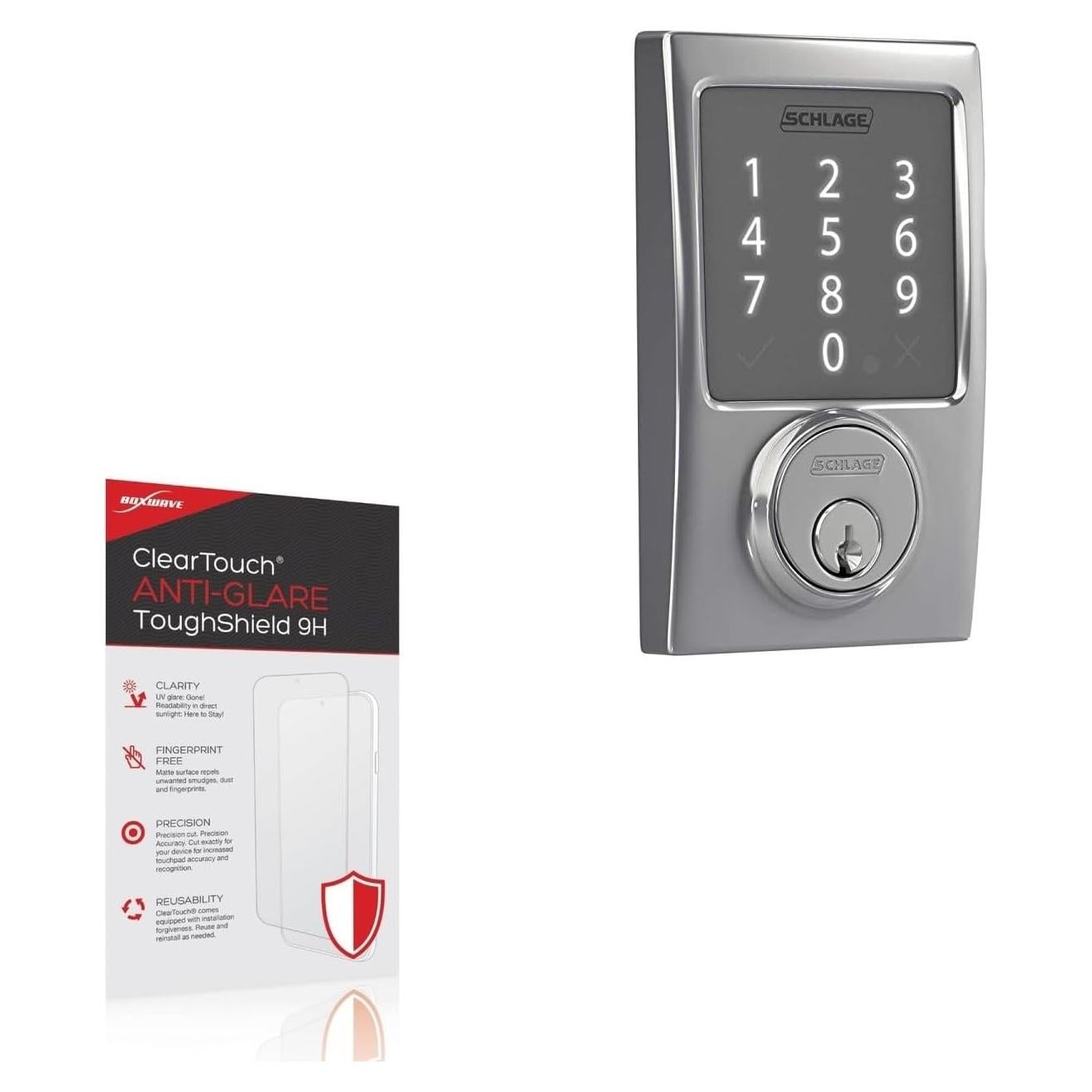 Protector de Pantalla BoxWave 9H Anti-reflejo para Schlage Encode