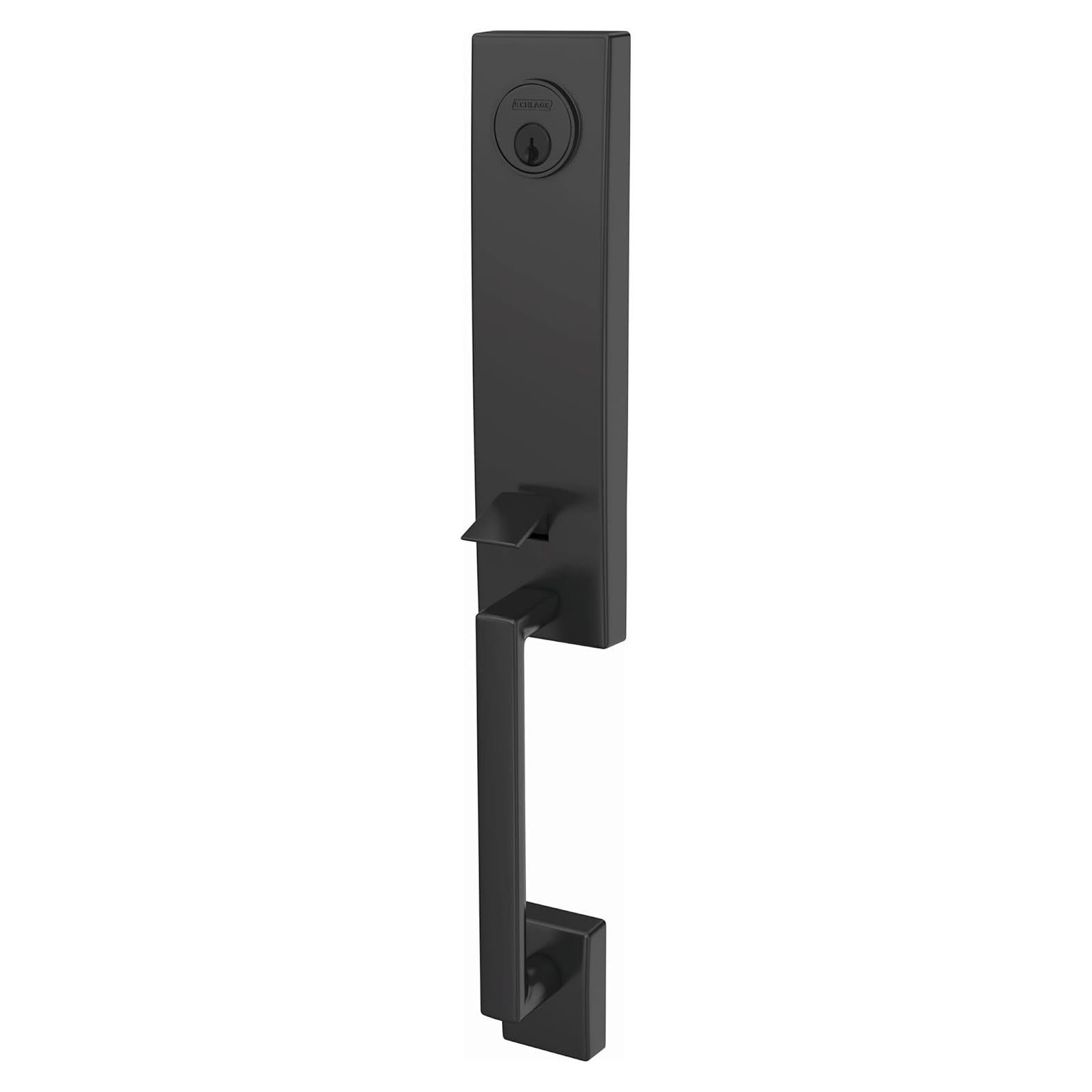 Juego de Manija de Entrada Schlage FCT58CEN622 Exterior Negro Mate