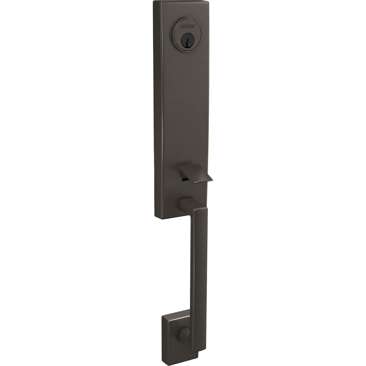 Juego de Manija de Entrada Schlage FCT58CEN622 Exterior Negro Mate