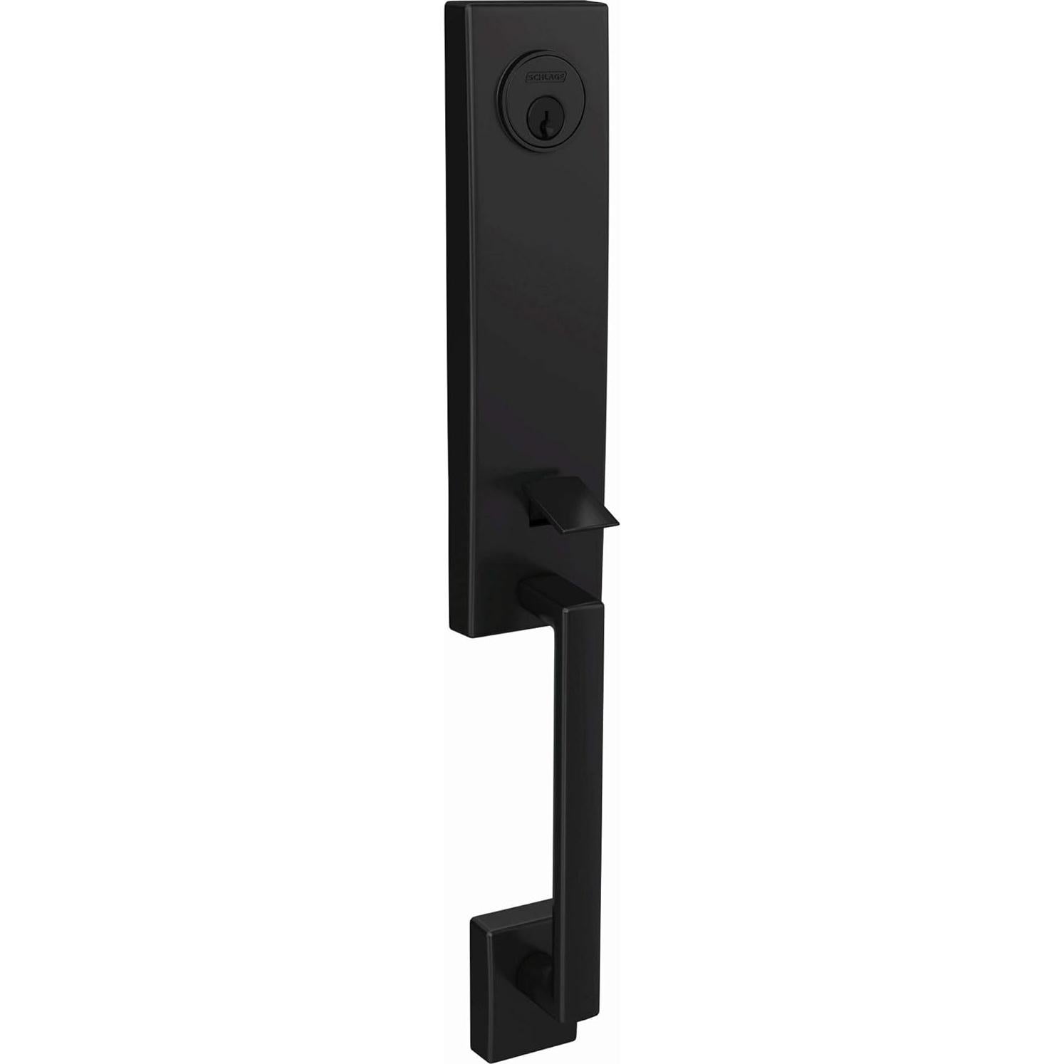Juego de Manija de Entrada Schlage FCT58CEN622 Exterior Negro Mate