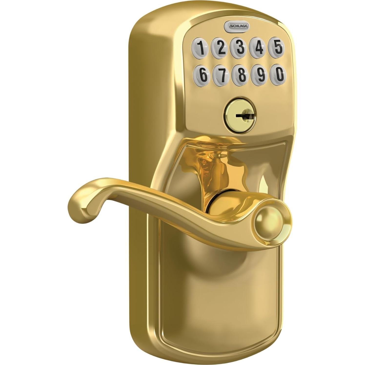 Cerradura Electrónica Schlage FE595 VPLY Flex-Lock Latón Brillante