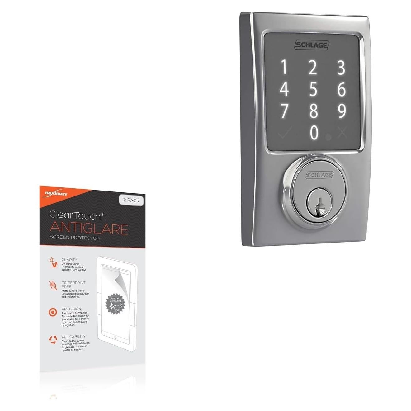 Protector de Pantalla BoxWave Antirreflejo para Schlage Encode