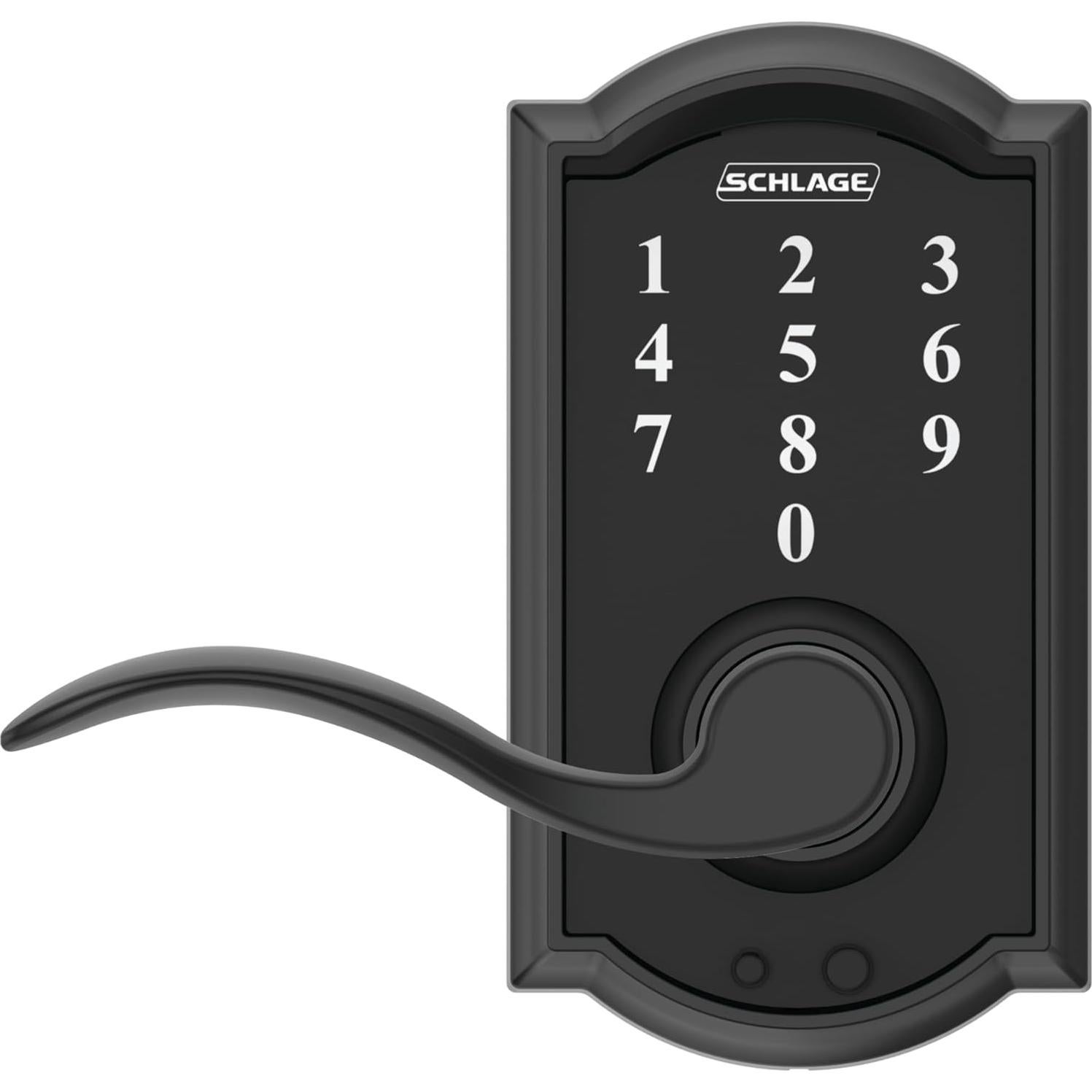 Cerradura Táctil Schlage FE695 CAM 622 ACC Negro Mate