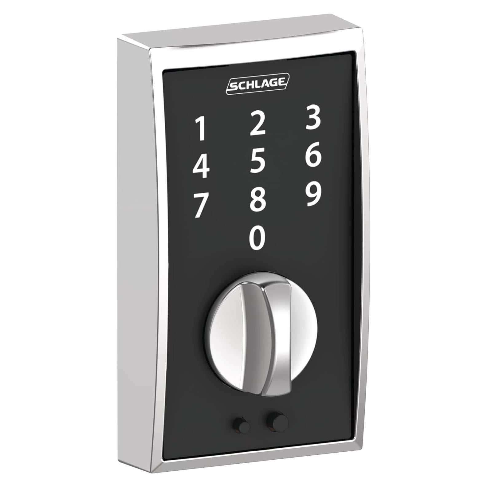 Cerradura Electrónica Sin Llave Schlage BE375 CEN 625 Cromo