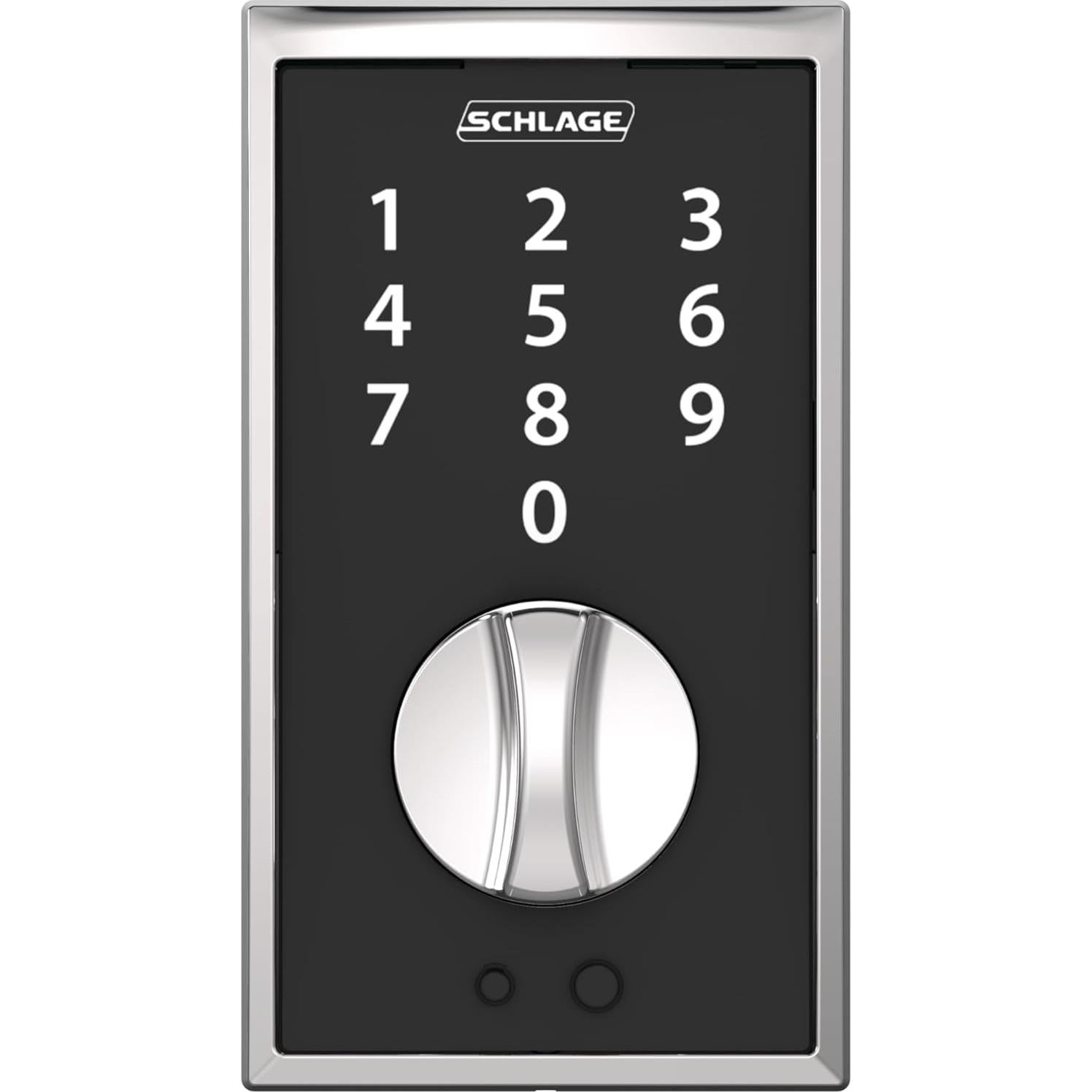 Cerradura Electrónica Sin Llave Schlage BE375 CEN 625 Cromo