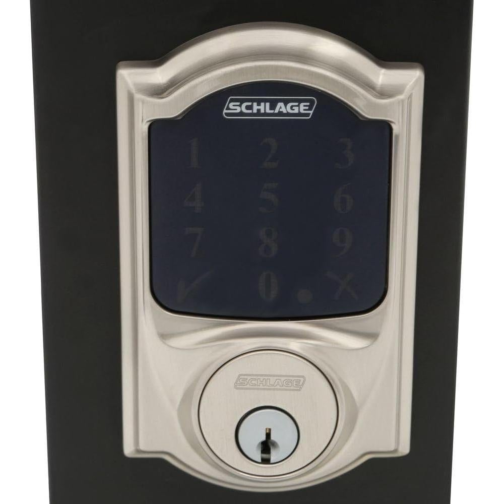 Cerradura Electrónica Schlage Camelot Níquel Satinado con Alarma