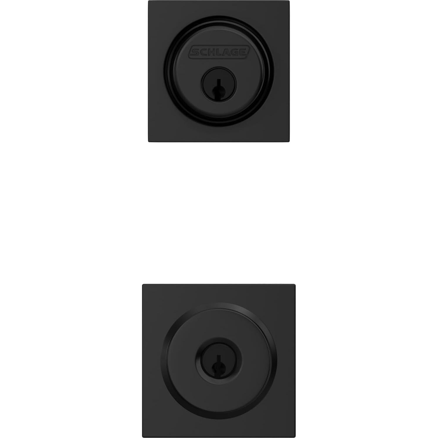 Cerrojo Schlage FB55 N G BWE 622 con Perilla Bowery Negro Mate