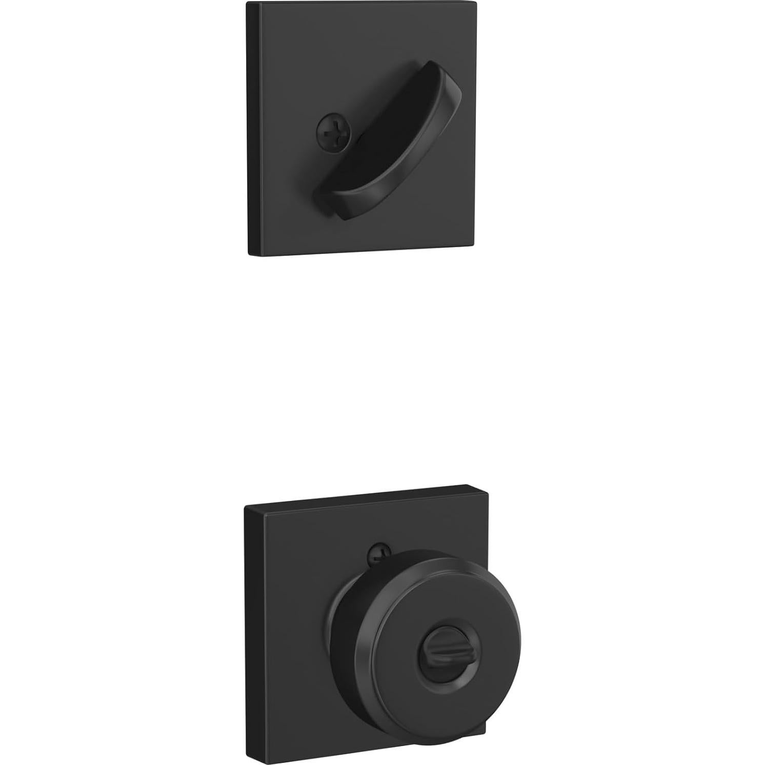 Cerrojo Schlage FB55 N G BWE 622 con Perilla Bowery Negro Mate