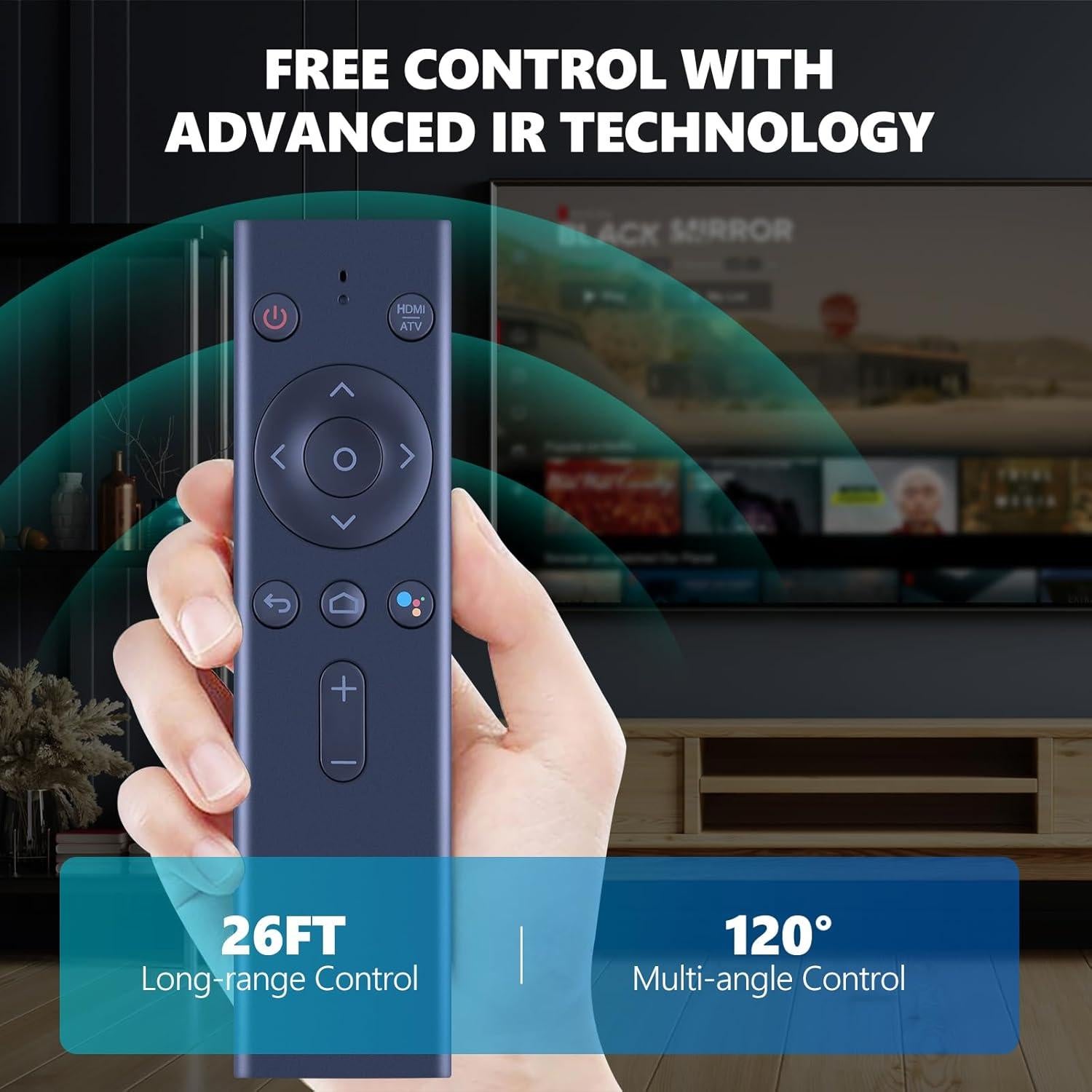 New Voice Replacement Remote Control for Anker Nebula Capsule II R2-D2 Projector
