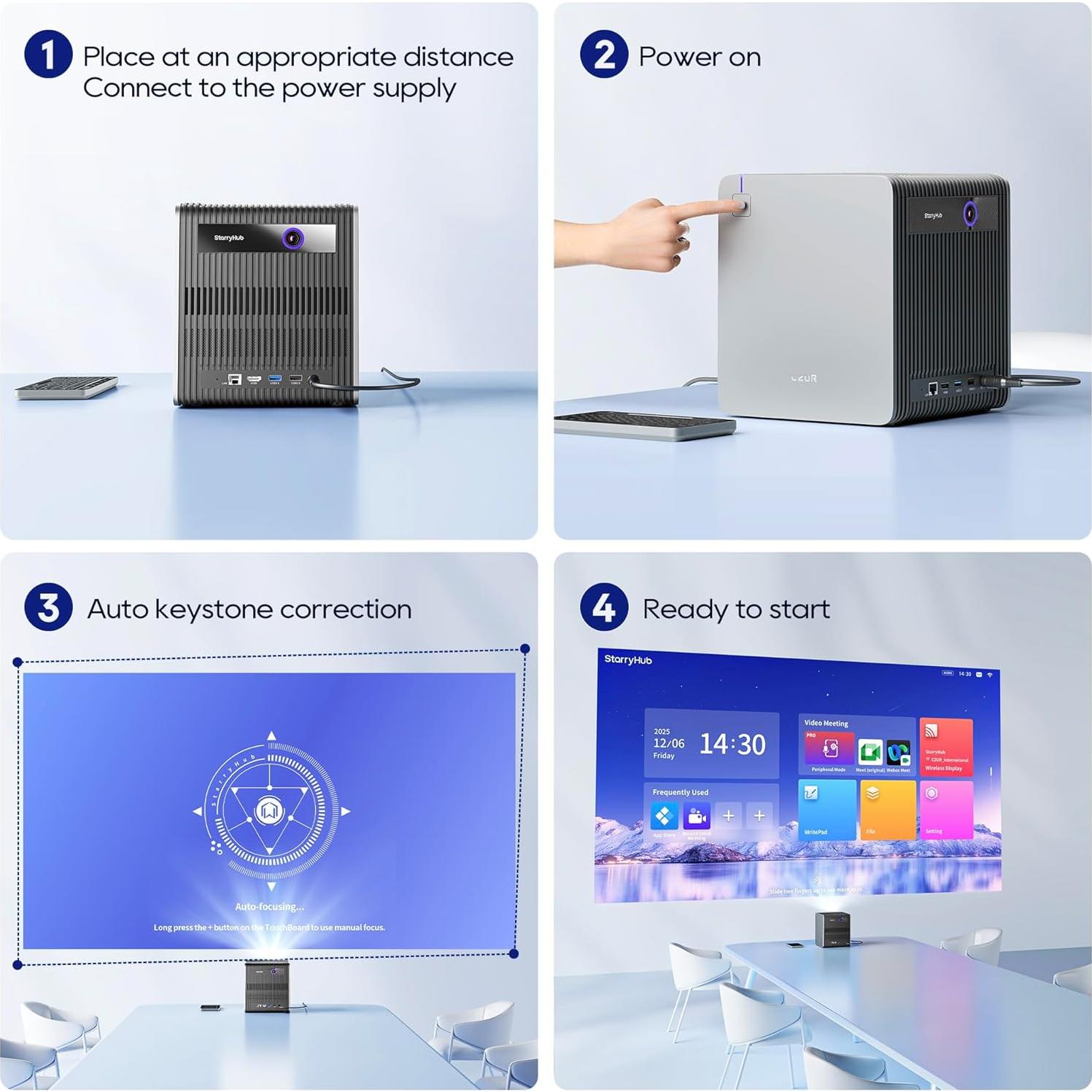 Sistema de Videoconferencia CZUR StarryHub 2200 Lúmenes HD 1080P