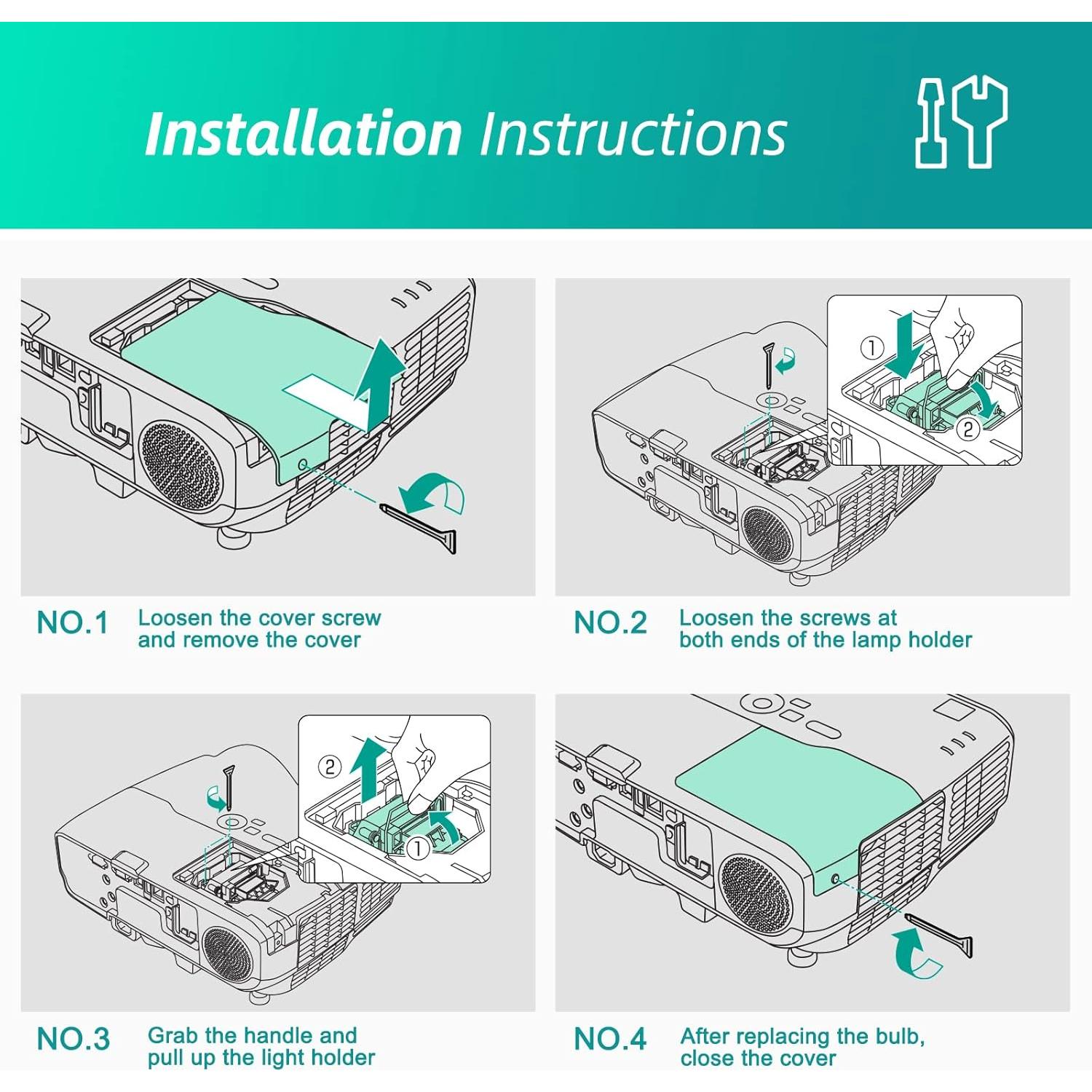 Bombilla de Proyector Epson ELPLP96 V13H010L96 4000h Stanlamp